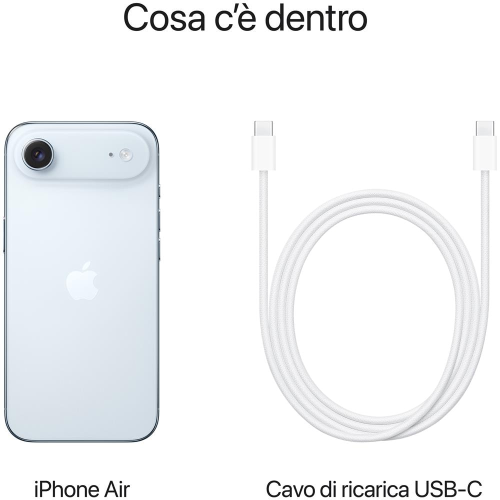 Apple Iphone Air 512GB Memoria 12GB Ram Display 6,5 48Mpx 5G Mg2v4ql/a Sky Blue