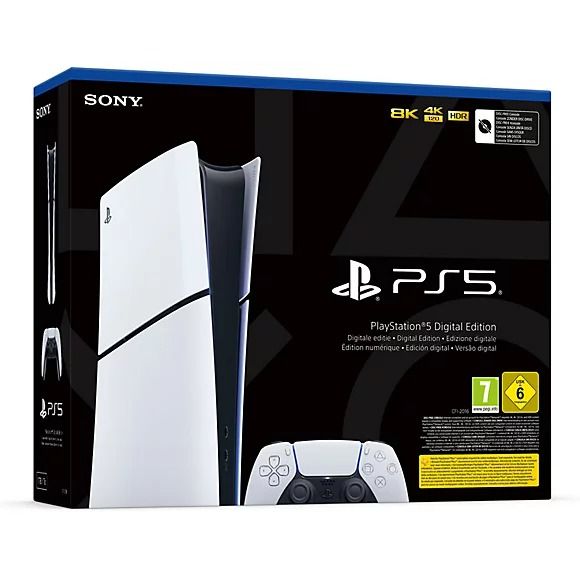 Sony PlayStation5 Ps5 Slim Digital Edition 1TB Memoria Ssd Console Domestica 4K